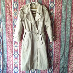 Vintage Sears Fleece Lined Trench